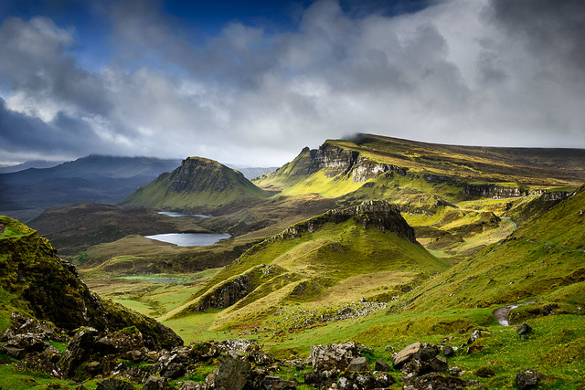 Blue is coming in Quiraing
