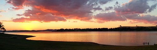 sunset sky cloud water landscape humeweir
