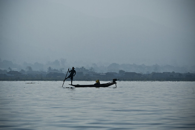 pêcheur du lac inné, myanmar