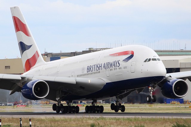 British Airways - Airbus A380-841 G-XLEE @ London Heathrow