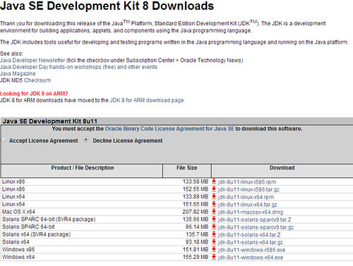 java se development kit 8 download