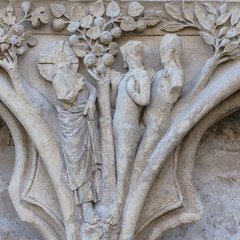 Tue, 08/19/2014 - 10:52 - Spandrel carving of central portal - Bourges Cathedral France 19/08/2014

