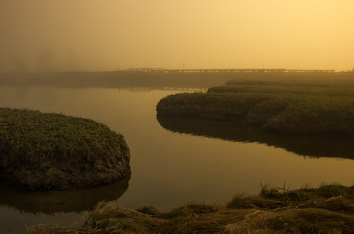 morning fog maine marsh kennebunk parsonsbeach mousamriver