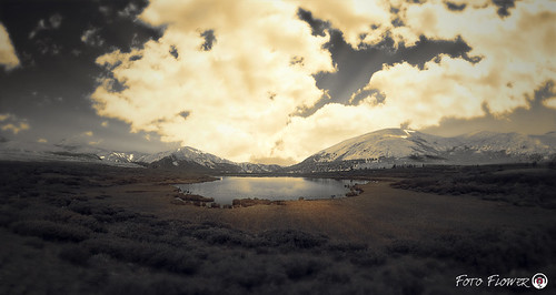 Immortality by Foto Flower, sunset lake mountains flower clouds sunrise colorado foto trail
