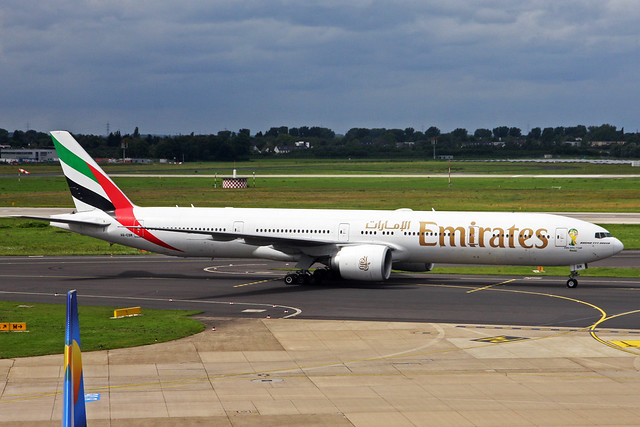 A6-EBM Boeing 777-31HER Emirates Airline DUS 17AUG14