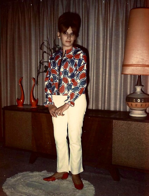 1960s Woman In Living Room