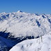 Ötztalské Alpy od horní stanice sedačky Wildspitz