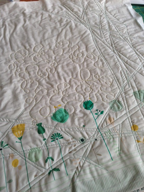 My quilting on the back. You can see it really well!