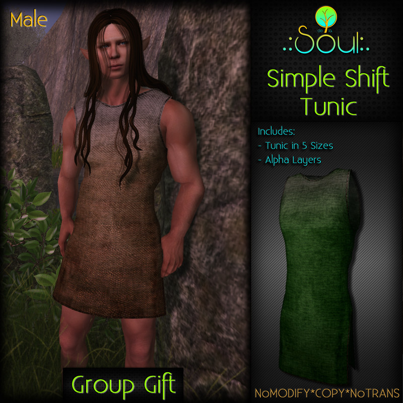 2014 Simple Shift Tunic GroupGift Male