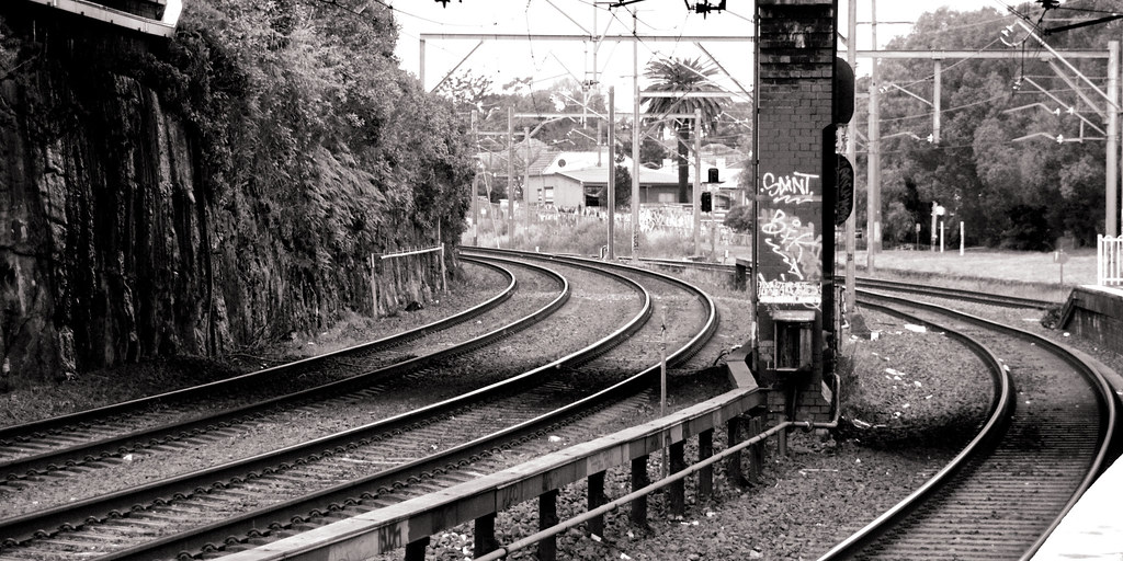 Rail tracks at Dulwich hill