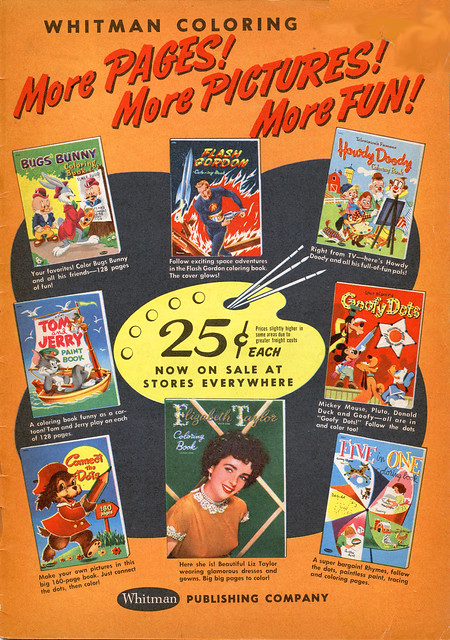 Whitman Coloring Books Ad - 1950s - 