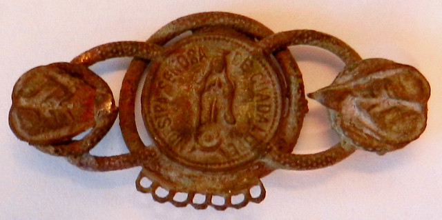 Bronze, Christian, Pilgrim's badge. Mexico