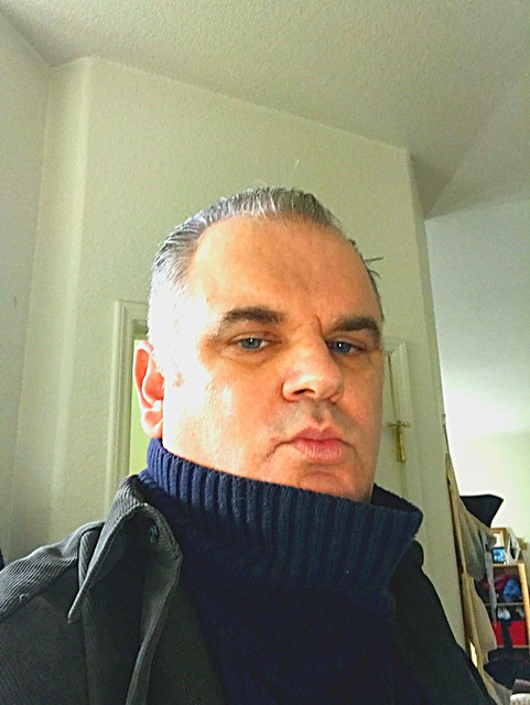 Nice cold day for a turtleneck......let it rain!