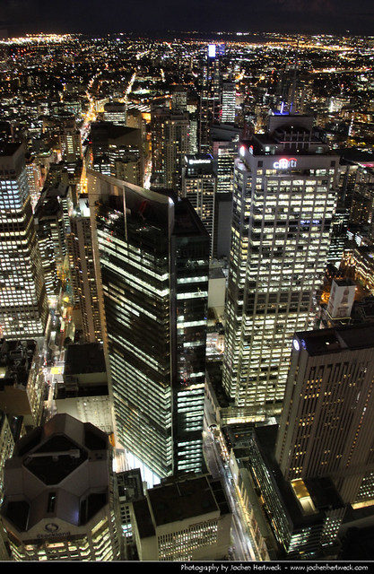 Looking south from Sydney Tower @ Night, Australia