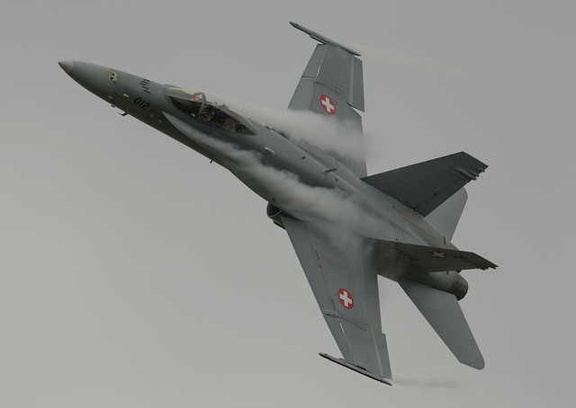 Swiss F/A-18 Hornet-Hauling Vapour...