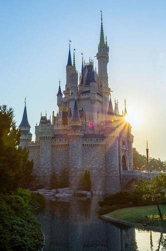 world castle sunrise magic kingdom disney 24 cinderella walt sunflare 2014 disney24