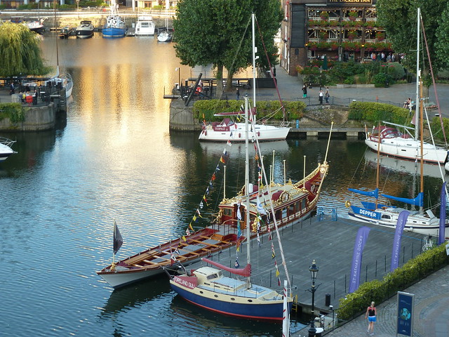 The Gloriana in St Katharine's dock