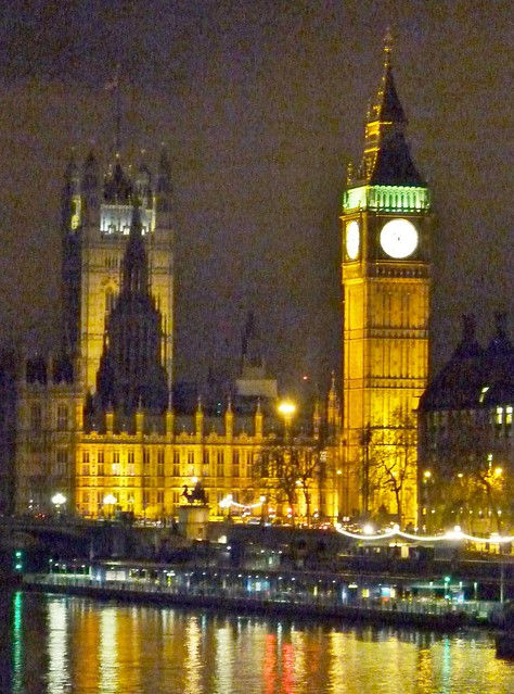 Big Ben, Houses of Parliament & Westminster Abbey at Night, London @ 4 April 2014 (3 of 3)