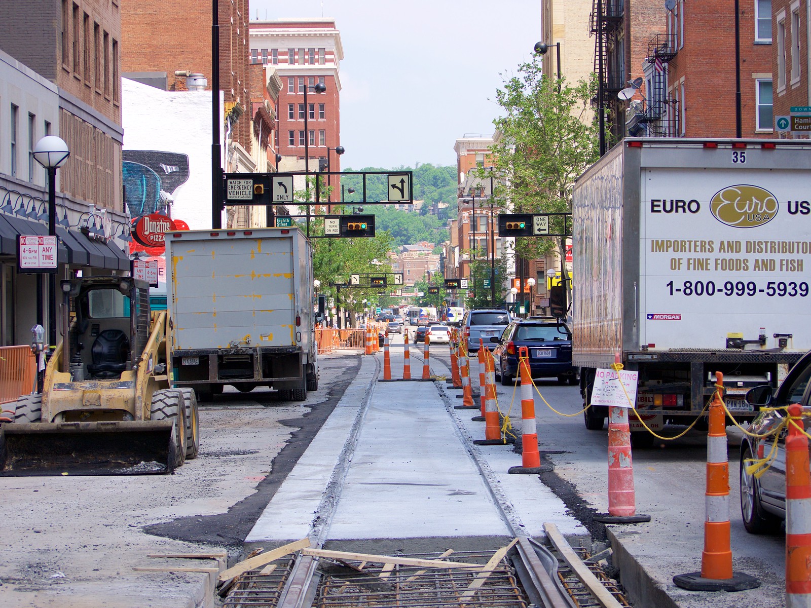 Main Street Track Construction