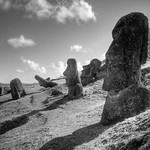 A field of moai