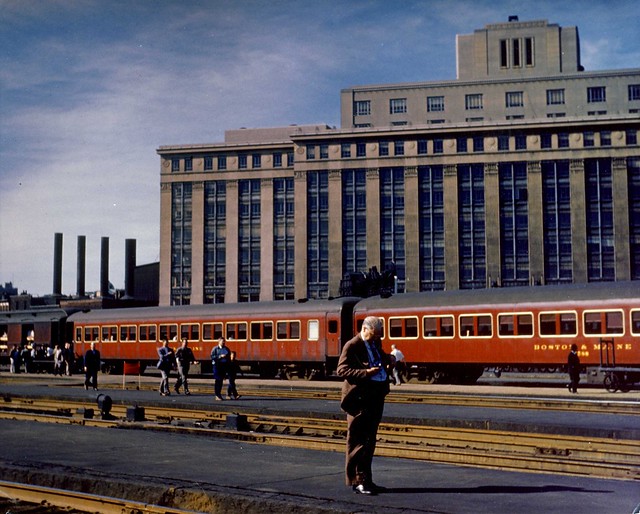 American Flyer coaches at Boston North Station, June 8, 1952