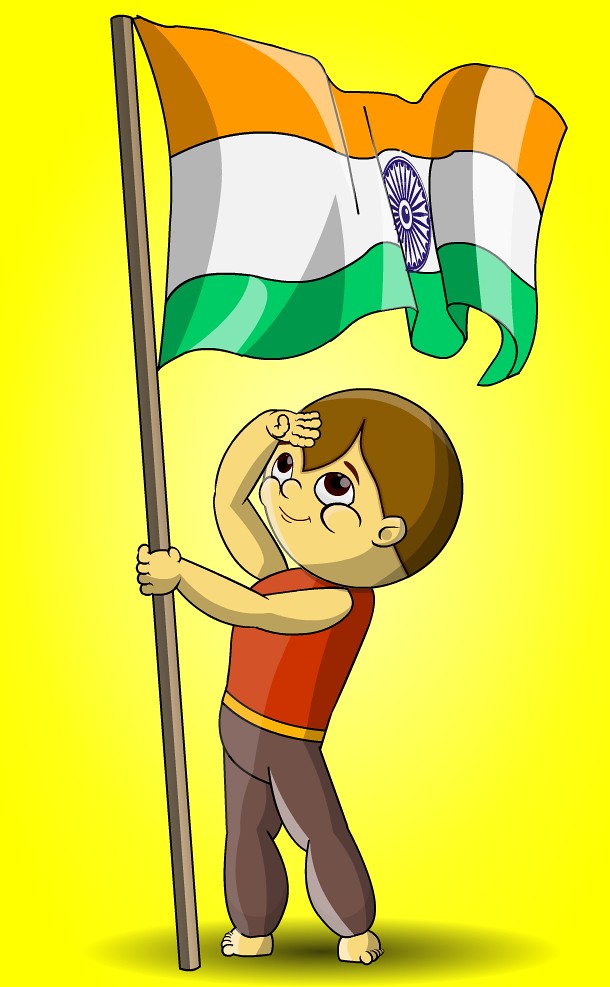 Indian Flag | Chinu saluting Indian national flag. | Chinu Zakhuda | Flickr
