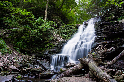 waterfall unitedstates pennsylvania pa waterfalls redrock benton rickettsglenstatepark glensnaturalarea