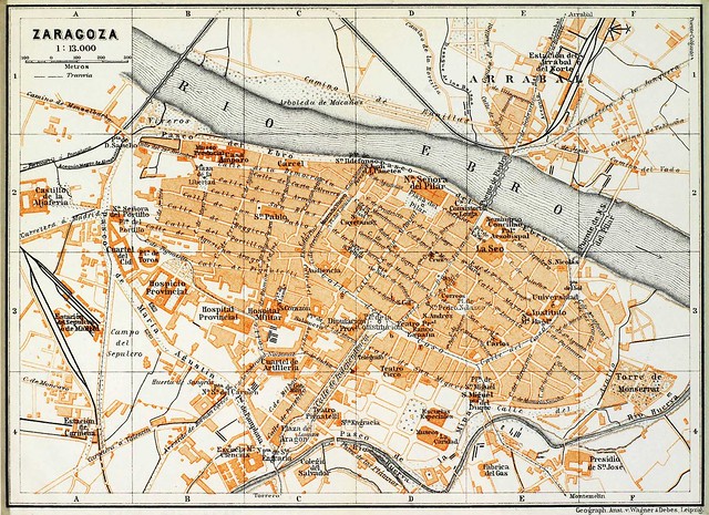 Plano de Zaragoza 1900