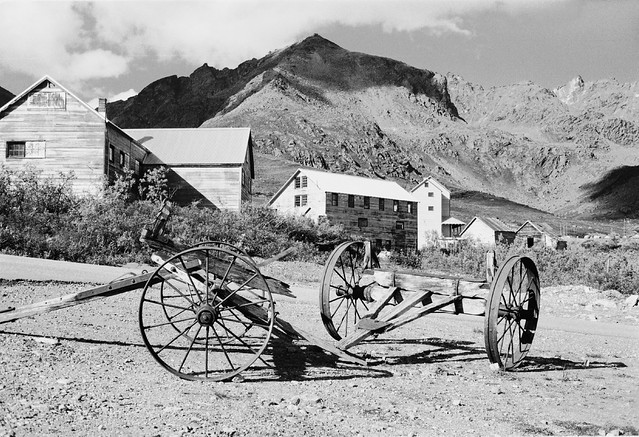 Carts at Independence Mine