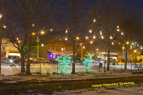 park christmas winter snow weather night lights exposure cityscape time suburban scenic
