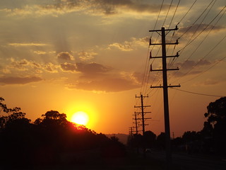 Sunset, Moe, Victoria, Aust