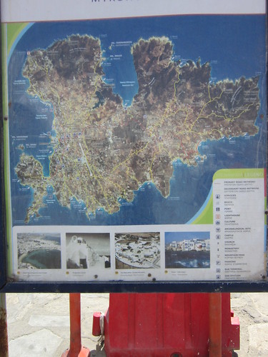 Mykonos: Map of Island