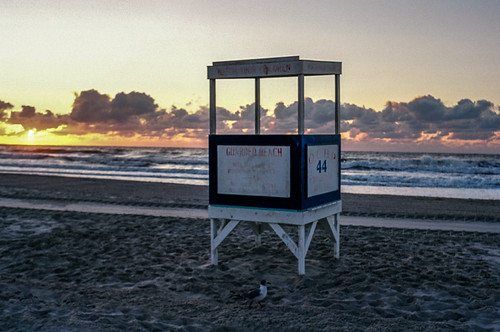 Late Summer by jehanvester, Minolta Maxxum 5 w/ Kodak Ektar 100 and Flektogon 35mm Lenssunset film beach 35mm newjersey unitedst