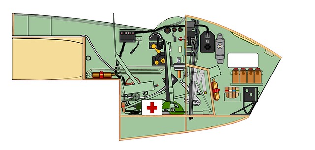 RAF de Havilland 98 Mosquito B Mk IV Cockpit Port side 12