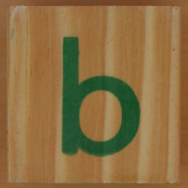 Brick letter b