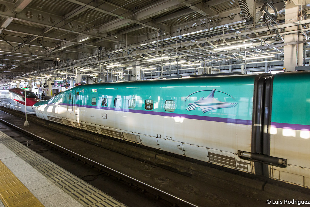 Shinkansen de la serie H5 unido a otro de la serie E6