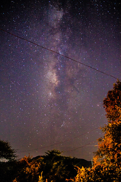 Milky Way and the Wire-Meteor intersection