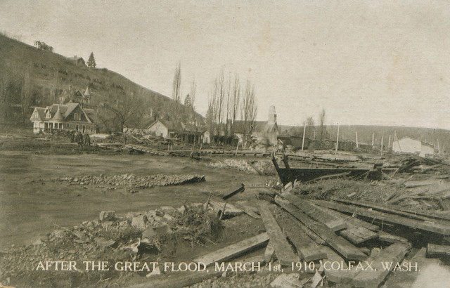 After the Great Flood, March 1, 1910 - Colfax, Washington