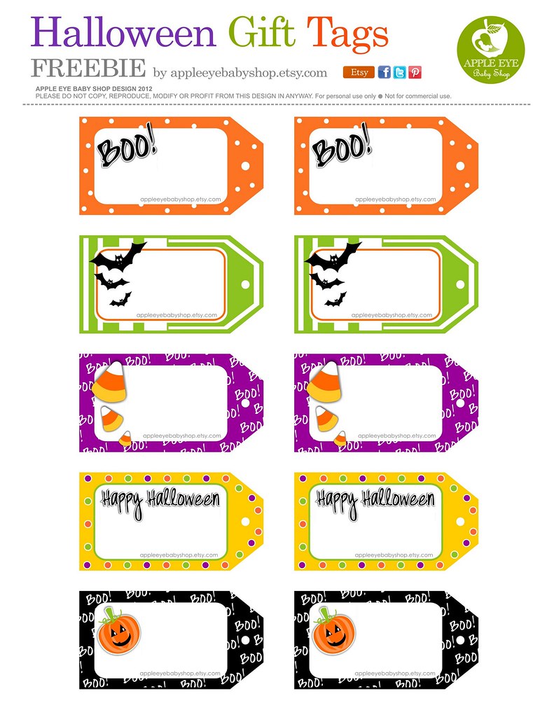 Halloween Gift Tags By Apple Eye Baby Shop By Graphic Arti… Flickr