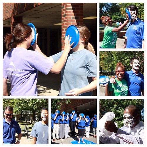 Wildcat staff & students took a pie in the face in stride for the #doubtfireface challenge raising  awareness for suicide prevention. #picstitch