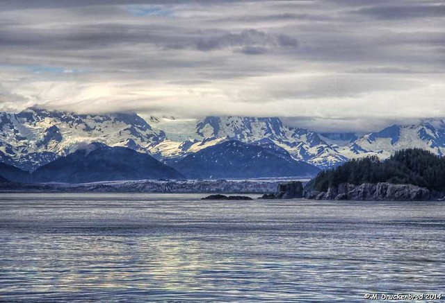 The Gulf of Alaska coastline and Brady Glacier