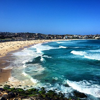 #bondi #beach with its large rippling waves of blue. #sydn… | Flickr