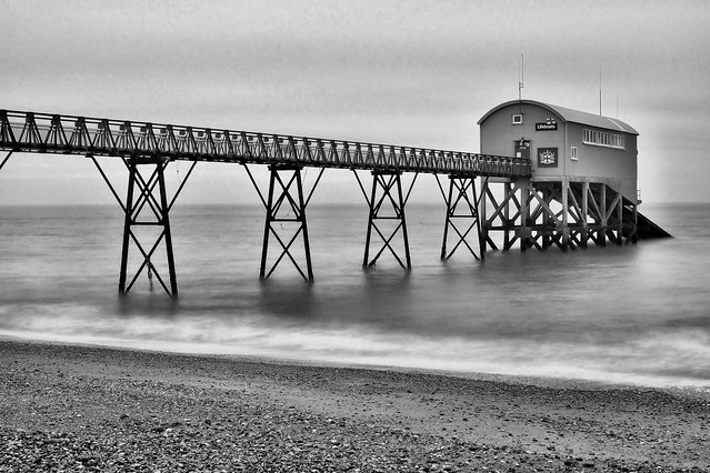 Lifeboat Station B&W with ND Filter