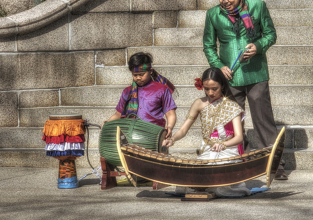 Traditional Khmer Music at Lowell City Hall