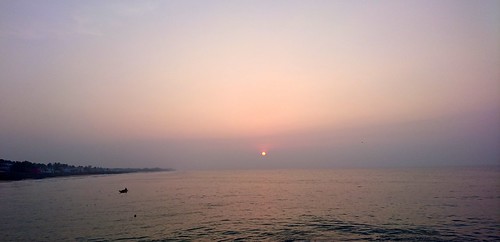 indian ocean manakudy sunrise misty tamil nadu india purple fishing xperia z5 beach