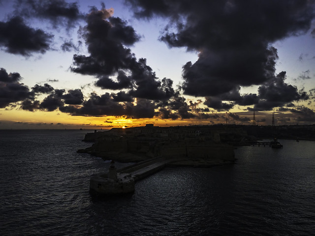 Entering Grand Harbour, Malta