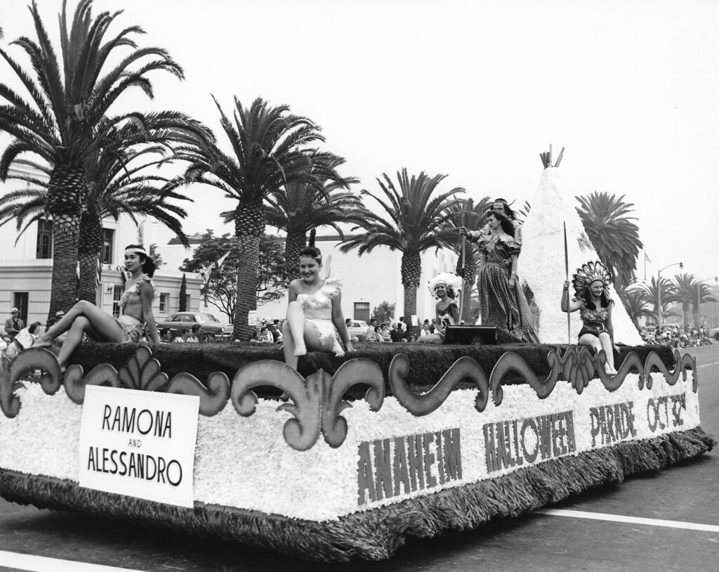 Ramona-themed float promoting the Anaheim Halloween Parade, in the Huntington Beach 4th of July Parade