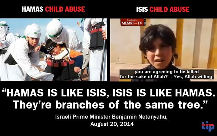 Child abuse by Hamas and ISIS