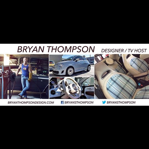 See BT's custom Fiat @OCAutoShow today thru Sunday. @500MADNESS @camilopardoart @bryansthompson appearing live Sat! #madness500 #MotorCityMasters #cardesign | by Bryan Thompson Design