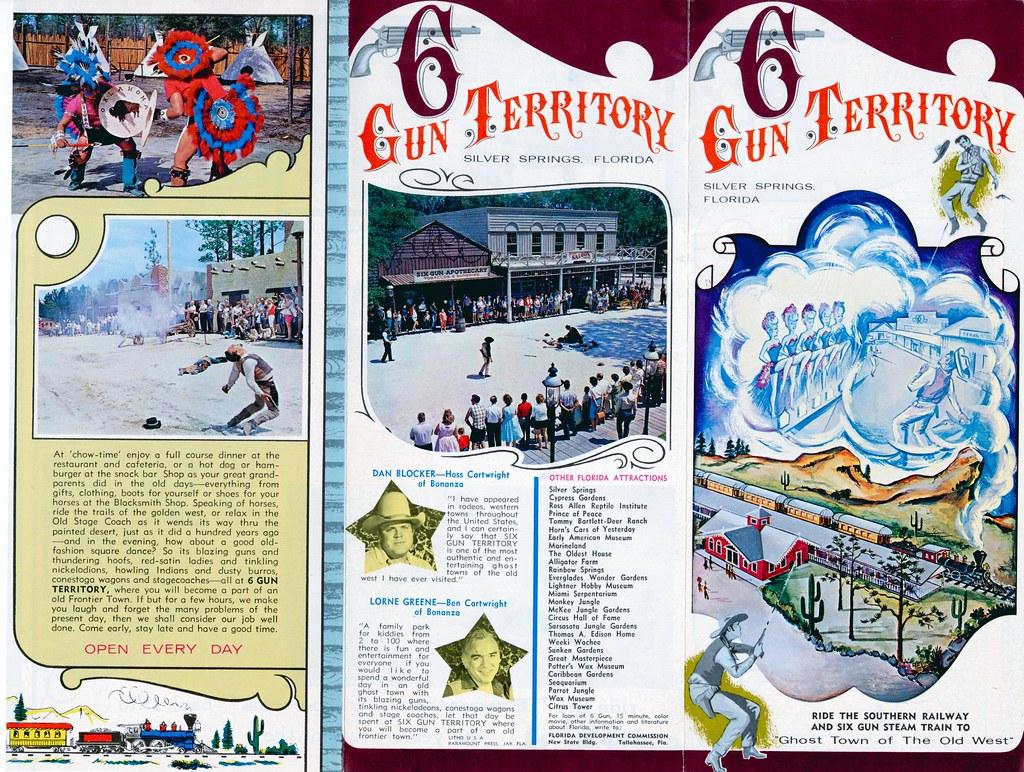 6 Gun Territory Silver Springs FL brochure cover